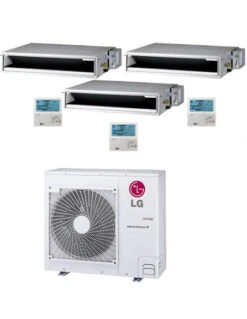 Climatizzatore Condizionatore LG Canalizzabile R32 Trial Split Inverter 9000 + 9000 + 18000 BTU Con U.E. MU4R25 NOVITÁ Classe A++/A+