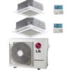 Climatizzatore Condizionatore LG Cassetta 4 Vie R32 Dual Split Inverter 9000 + 18000 BTU Con U.E. MU3R19 NOVITÁ Classe A+++/A++