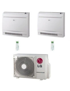 Climatizzatore Condizionatore LG Console R32 Dual Split Standard Inverter 12000 + 18000 BTU Con U.E. MU4R25 NOVITÁ Classe A++/A+