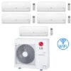 Climatizzatore Condizionatore LG Deluxe UVnano R32 Wifi Penta Split Inverter 7000 + 7000 + 7000 + 9000 + 12000 BTU Con U.E. MU5R30 Classe A++/A+ -Climaway Home Store climatizzatore condizionatore lg deluxe uvnano r32 wifi penta split inverter 7000 7000 7000 9000 12000 btu con ue mu5r30 classe aa