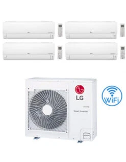 Climatizzatore Condizionatore LG Deluxe UVnano R32 Wifi Quadri Split Inverter 9000 + 9000 + 9000 + 9000 BTU Con U.E. MU4R25 Classe A++/A+