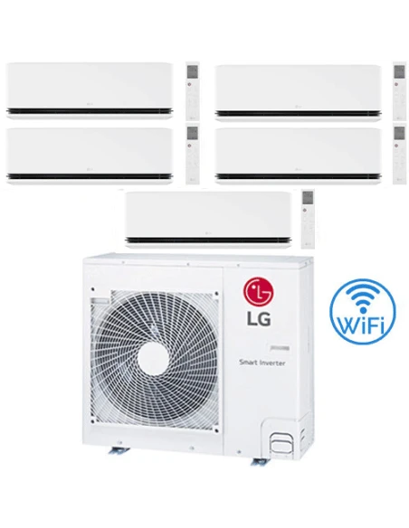 Climatizzatore Condizionatore LG Dualcool Deluxe R32 Wifi Penta Split Dual Inverter 9000 + 9000 + 9000 + 9000 + 9000 BTU Con U.E. MU5R30 NOVITÁ Classe A++/A+ 3 Climatizzatore Condizionatore LG Dualcool Deluxe R32 Wifi Penta Split Dual Inverter 9000 + 9000 + 9000 + 9000 + 9000 BTU Con U.E. MU5R30 NOVITÁ Classe A++/A+