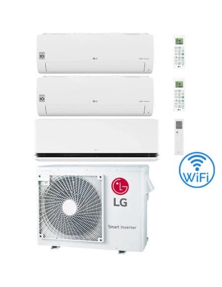 Climatizzatore Condizionatore LG Libero Smart + Dualcool Deluxe R32 Wifi Trial Split Dual Inverter 9000 + 9000 + 12000 BTU Con U.E. MU3R21 NOVITÁ Classe A+++/A+ 3 Climatizzatore Condizionatore LG Libero Smart + Dualcool Deluxe R32 Wifi Trial Split Dual Inverter 9000 + 9000 + 12000 BTU Con U.E. MU3R21 NOVITÁ Classe A+++/A+