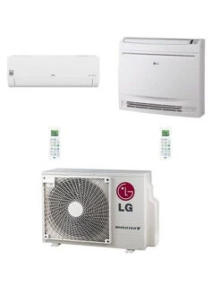 Climatizzatore Condizionatore LG Libero Smart Più Console R32 Dual Split Standard Inverter 9000 + 12000 BTU Con U.E. MU3R19 NOVITÁ Classe A+++/A++