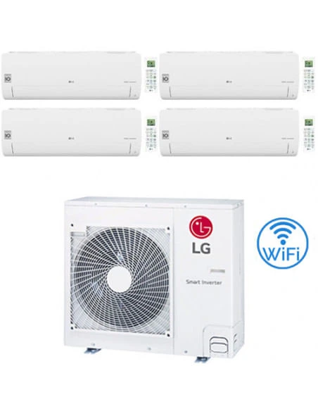 Climatizzatore Condizionatore LG Libero Smart R32 Wifi Quadri Split Dual Inverter 7000 + 7000 + 7000 + 7000 BTU Con U.E. MU4R25 NOVITÁ Classe A++/A+ 3 Climatizzatore Condizionatore LG Libero Smart R32 Wifi Quadri Split Dual Inverter 7000 + 7000 + 7000 + 7000 BTU Con U.E. MU4R25 NOVITÁ Classe A++/A+