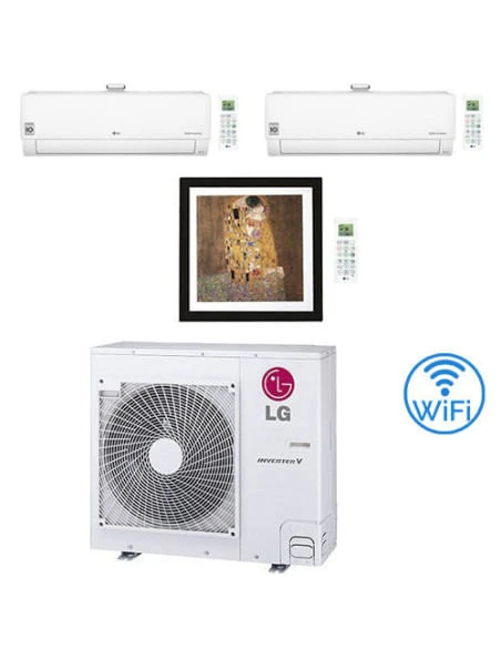 Climatizzatore Condizionatore LG Trial Split Inverter Atmosfera Più Gallery Wifi R32 9000 + 9000 + 12000 BTU Con U.E. MU3R19 NOVITÁ Classe A+++/A++ 3 Climatizzatore Condizionatore LG Trial Split Inverter Atmosfera Più Gallery Wifi R32 9000 + 9000 + 12000 BTU Con U.E. MU3R19 NOVITÁ Classe A+++/A++