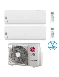 Climatizzatore Condizionatore LG Winner R32 Wifi Dual Split Dual Inverter 7000 + 12000 BTU Con U.E. MU2R15 NOVITÁ Classe A+++/A++