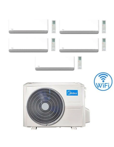Climatizzatore Condizionatore Midea Breezeless-E Wifi R32 Penta Split 9000 + 9000 + 9000 + 9000 + 9000 BTU Con U.E. M5OE-42HFN8-Q INVERTER Classe A++/A+ 3 Climatizzatore Condizionatore Midea Breezeless-E Wifi R32 Penta Split 9000 + 9000 + 9000 + 9000 + 9000 BTU Con U.E. M5OE-42HFN8-Q INVERTER Classe A++/A+