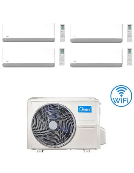 Climatizzatore Condizionatore Midea Breezeless-E Wifi R32 Quadri Split 9000 + 9000 + 9000 + 9000 BTU Con U.E. M4O-36FN8-Q INVERTER Classe A++/A+ 3 Climatizzatore Condizionatore Midea Breezeless-E Wifi R32 Quadri Split 9000 + 9000 + 9000 + 9000 BTU Con U.E. M4O-36FN8-Q INVERTER Classe A++/A+