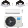 Climatizzatore Condizionatore Midea Cassetta 4 Vie Compatta + Xtreme Pro Green R32 Trial Split Inverter 12000 + 12000 + 24000 BTU Con U.E. M5OE-42HFN8-Q Classe A++/A+ -Climaway Home Store climatizzatore condizionatore midea cassetta 4 vie compatta xtreme pro green r32 trial split inverter 12000 12000 24000 btu con ue m5oe 42hfn8 q classe aa