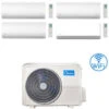Climatizzatore Condizionatore Midea Xtreme WiFi + Breezeless E R32 Quadri Split 9000 + 9000 + 9000 + 12000 BTU Con U.E. M4O-36FN8-Q INVERTER Classe A++/A+ -Climaway Home Store climatizzatore condizionatore midea xtreme wifi breezeless e r32 quadri split 9000 9000 9000 12000 btu con ue m4o 36fn8 q inverter classe aa