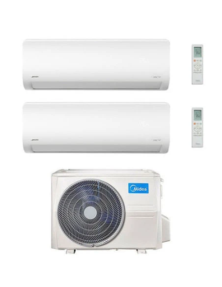 Climatizzatore Condizionatore Midea Xtreme Wifi R32 Dual Split 9000 + 18000 BTU Con U.E. M3OA-27HFN8-Q INVERTER Classe A++/A+ 4 Climatizzatore Condizionatore Midea Xtreme Wifi R32 Dual Split 9000 + 18000 BTU Con U.E. M3OA-27HFN8-Q INVERTER Classe A++/A+ - immagine 2