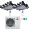 Climatizzatore Condizionatore Mitsubishi Canalizzabile R32 SEZ-M DA Dual Split Inverter 18000 + 18000 BTU Con U.E. MXZ-5F102VF Classe A++/A+ -Climaway Home Store climatizzatore condizionatore mitsubishi canalizzabile r32 sez m da dual split inverter 18000 18000 btu con ue mxz 5f102vf classe aa