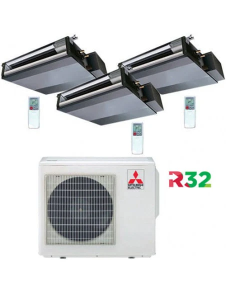 Climatizzatore Condizionatore Mitsubishi Canalizzabile R32 SEZ-M DA Trial Split Inverter 9000 + 9000 + 9000 BTU Con U.E. MXZ-3F54VF Classe A+++/A++ 3 Climatizzatore Condizionatore Mitsubishi Canalizzabile R32 SEZ-M DA Trial Split Inverter 9000 + 9000 + 9000 BTU Con U.E. MXZ-3F54VF Classe A+++/A++