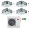 Climatizzatore Condizionatore Mitsubishi Cassetta R32 SLZ-M Quadri Split Inverter 9000 + 9000 + 9000 + 9000 BTU Con U.E. MXZ-4F80VF Classe A++/A+ -Climaway Home Store climatizzatore condizionatore mitsubishi cassetta r32 slz m quadri split inverter 9000 9000 9000 9000 btu con ue mxz 4f8