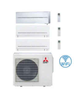 Climatizzatore Condizionatore Mitsubishi Kirigamine Style Bianco Più MSZ-AP Trial Split R32 Inverter 12000 + 7000 + 7000 BTU Con U.E. MXZ-3F54VF NOVITÁ Classe A+++/A++