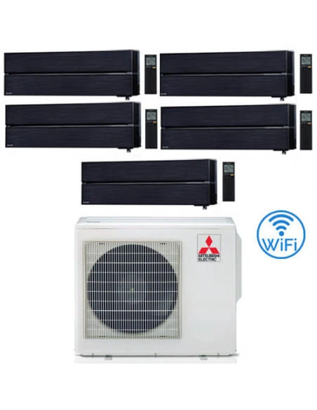 Climatizzatore Condizionatore Mitsubishi Kirigamine Style Wifi R32 Nero Penta Split Inverter 9000 + 9000 + 9000 + 9000 + 12000 BTU Con U.E. MXZ-5F102VF NOVITÁ Classe A++/A++ 3 Climatizzatore Condizionatore Mitsubishi Kirigamine Style Wifi R32 Nero Penta Split Inverter 9000 + 9000 + 9000 + 9000 + 12000 BTU Con U.E. MXZ-5F102VF NOVITÁ Classe A++/A++
