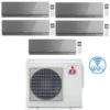 Climatizzatore Condizionatore Mitsubishi Kirigamine Zen Wifi Argento Penta Split Inverter 9000 + 9000 + 9000 + 12000 + 12000 BTU Con U.E. MXZ-5F102VF Classe A++ /A++ NOVITÁ -Climaway Home Store climatizzatore condizionatore mitsubishi kirigamine zen wifi argento penta split inverter 9000 9000 9000 12000 12000 btu con ue mxz 5f102vf classe a a novita