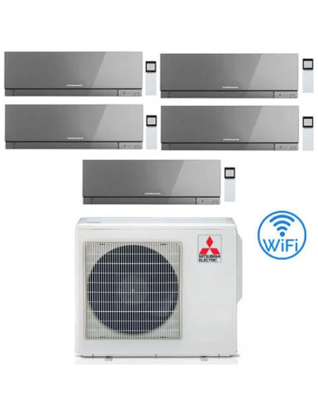 Climatizzatore Condizionatore Mitsubishi Kirigamine Zen Wifi Argento Penta Split Inverter 9000 + 9000 + 9000 + 12000 + 12000 BTU Con U.E. MXZ-5F102VF Classe A++ /A++ NOVITÁ 3 Climatizzatore Condizionatore Mitsubishi Kirigamine Zen Wifi Argento Penta Split Inverter 9000 + 9000 + 9000 + 12000 + 12000 BTU Con U.E. MXZ-5F102VF Classe A++ /A++ NOVITÁ
