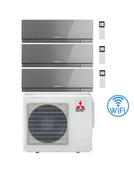 Climatizzatore Condizionatore Mitsubishi Kirigamine Zen Wifi Argento Trial Split Inverter 9000 + 9000 + 12000 BTU Con U.E. MXZ-3F54VF Classe A+++ /A++ NOVITÁ 3 Climatizzatore Condizionatore Mitsubishi Kirigamine Zen Wifi Argento Trial Split Inverter 9000 + 9000 + 12000 BTU Con U.E. MXZ-3F54VF Classe A+++ /A++ NOVITÁ