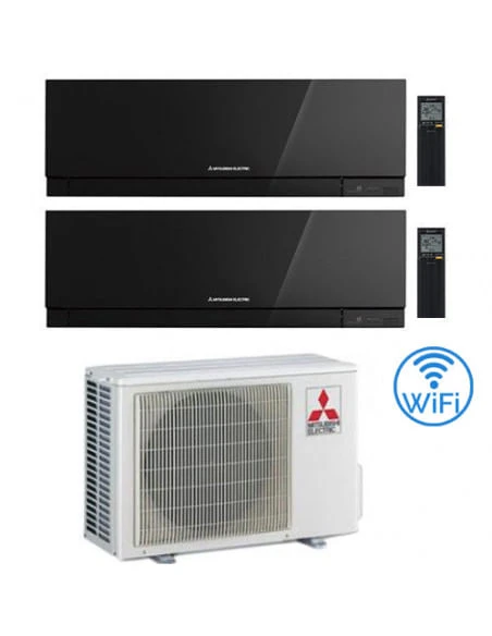 Climatizzatore Condizionatore Mitsubishi Kirigamine Zen Wifi Nero Dual Split Inverter 9000 + 9000 BTU Con U.E. MXZ-2F33VF Classe A++/A+ NOVITÁ 3 Climatizzatore Condizionatore Mitsubishi Kirigamine Zen Wifi Nero Dual Split Inverter 9000 + 9000 BTU Con U.E. MXZ-2F33VF Classe A++/A+ NOVITÁ