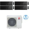 Climatizzatore Condizionatore Mitsubishi Kirigamine Zen Wifi Nero Quadri Split Inverter 7000 + 7000 + 9000 + 9000 BTU Con U.E. MXZ-4F80VF Classe A++ /A+ NOVITÁ -Climaway Home Store climatizzatore condizionatore mitsubishi kirigamine zen wifi nero quadri split inverter 7000 7000 9000 9000 btu con ue m