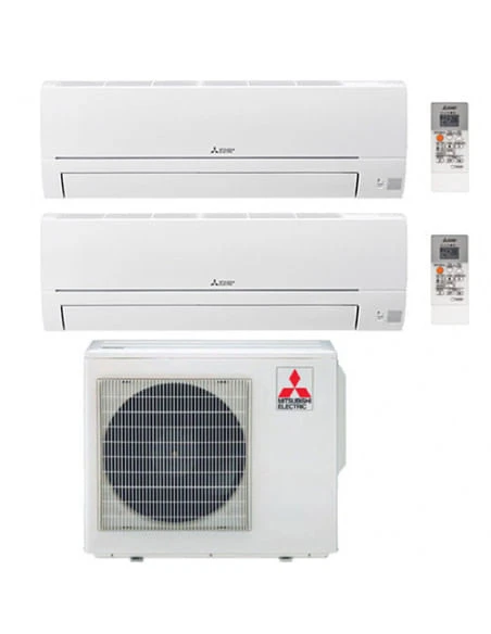 Climatizzatore Condizionatore Mitsubishi Linea Smart R32 MSZ-HR Dual Split Inverter 12000 + 15000 BTU Con U.E. MXZ-3HA50VF Classe A++/A+ 3 Climatizzatore Condizionatore Mitsubishi Linea Smart R32 MSZ-HR Dual Split Inverter 12000 + 15000 BTU Con U.E. MXZ-3HA50VF Classe A++/A+