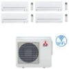 Climatizzatore Condizionatore Mitsubishi MSZ-AP Wifi R32 Quadri Split Inverter 7000 + 7000 + 7000 + 9000 BTU Con U.E. MXZ-4F72VF Classe A++/A+ -Climaway Home Store climatizzatore condizionatore mitsubishi msz ap wifi r32 quadri split inverter 7000 7000 7000 9000 btu con ue mxz 4f72vf