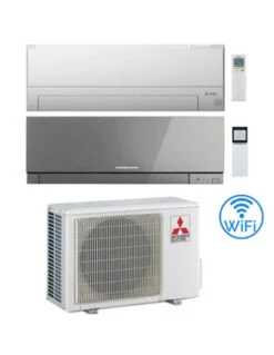 Climatizzatore Condizionatore Mitsubishi MSZ-BT + Kirigamine Zen Wifi Argento Dual Split Inverter 9000 + 12000 BTU Con U.E. MXZ-2F53VF Classe A+++ /A++ NOVITÁ