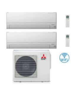 Climatizzatore Condizionatore Mitsubishi MSZ-BT Wifi R32 Dual Split Inverter 9000 + 12000 BTU Con U.E. MXZ-3F68VF NOVITÁ Classe A++/A+