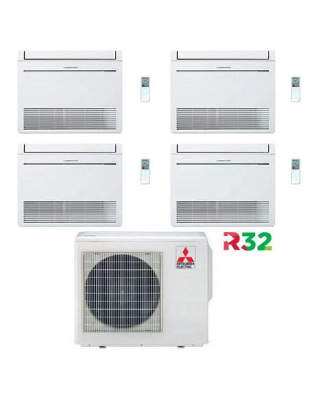 Climatizzatore Condizionatore Mitsubishi Pavimento Serie M MFZ-KT Quadri Split Inverter 9000 + 9000 + 9000 + 9000 BTU Con U.E. MXZ-4F72VF NOVITÁ Classe A++/A+ 3 Climatizzatore Condizionatore Mitsubishi Pavimento Serie M MFZ-KT Quadri Split Inverter 9000 + 9000 + 9000 + 9000 BTU Con U.E. MXZ-4F72VF NOVITÁ Classe A++/A+