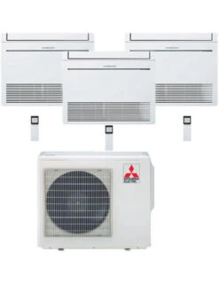 Climatizzatore Condizionatore Mitsubishi Pavimento Serie M MFZ-KT Trial Split Inverter 9000 + 12000 + 18000 BTU Con U.E. MXZ-3F68VF NOVITÁ Classe A++/A+