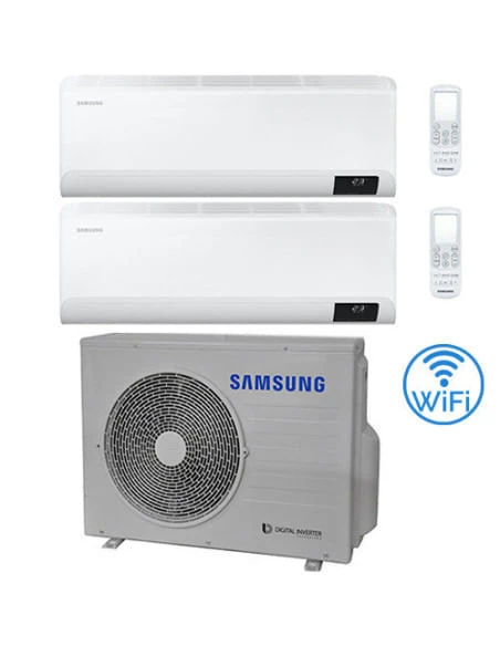 Climatizzatore Condizionatore Samsung CEBU R32 Wifi Dual Split Inverter 12000 + 12000 BTU Con U.E. AJ068TXJ3KG/EU NOVITÁ Classe A++/A+ 3 Climatizzatore Condizionatore Samsung CEBU R32 Wifi Dual Split Inverter 12000 + 12000 BTU Con U.E. AJ068TXJ3KG/EU NOVITÁ Classe A++/A+