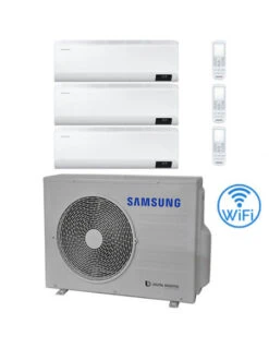 Climatizzatore Condizionatore Samsung CEBU R32 Wifi Trial Split Inverter 7000 + 9000 + 9000 BTU Con U.E. AJ052TXJ3KG/EU NOVITÁ Classe A+++/A++