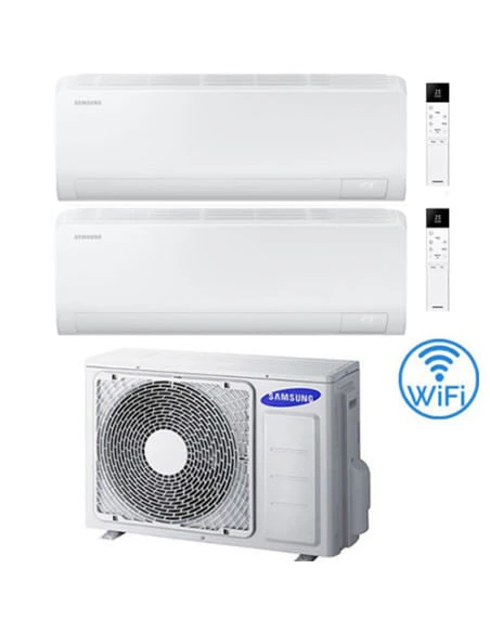 Climatizzatore Condizionatore Samsung CEBU S2 R32 Wifi Dual Split Inverter 12000 + 18000 BTU Con U.E. AJ050TXJ2KG/EU NOVITÁ 2025 Classe A+++/A++ 3 Climatizzatore Condizionatore Samsung CEBU S2 R32 Wifi Dual Split Inverter 12000 + 18000 BTU Con U.E. AJ050TXJ2KG/EU NOVITÁ 2025 Classe A+++/A++