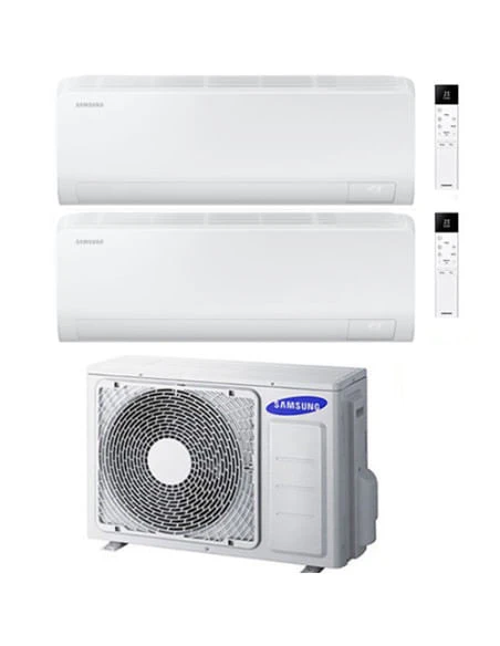 Climatizzatore Condizionatore Samsung CEBU S2 R32 Wifi Dual Split Inverter 9000 + 9000 BTU Con U.E. AJ052TXJ3KG/EU NOVITÁ 2025 Classe A+++/A++ 4 Climatizzatore Condizionatore Samsung CEBU S2 R32 Wifi Dual Split Inverter 9000 + 9000 BTU Con U.E. AJ052TXJ3KG/EU NOVITÁ 2025 Classe A+++/A++ - immagine 2