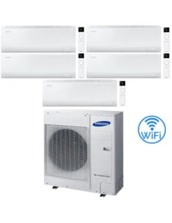 Climatizzatore Condizionatore Samsung CEBU S2 R32 Wifi Penta Split Inverter 7000 + 9000 + 9000 + 12000 + 12000 BTU Con U.E. AJ100TXJ5KG/EU NOVITÁ Classe A++/A+ NOVITA' 2025