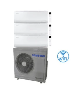 Climatizzatore Condizionatore Samsung CEBU S2 R32 Wifi Trial Split Inverter 7000 + 7000 + 18000 BTU Con U.E. AJ068TXJ3KG/EU NOVITÁ 2025 Classe A++/A+