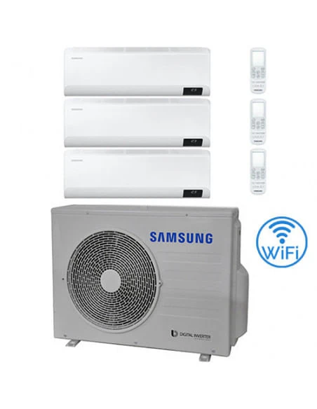 Climatizzatore Condizionatore Samsung WINDFREE AVANT R32 Wifi Trial Split Inverter 9000 + 9000 + 9000 BTU Con U.E. AJ052TXJ3KG/EU NOVITÁ Classe A+++/A++ 3 Climatizzatore Condizionatore Samsung WINDFREE AVANT R32 Wifi Trial Split Inverter 9000 + 9000 + 9000 BTU Con U.E. AJ052TXJ3KG/EU NOVITÁ Classe A+++/A++