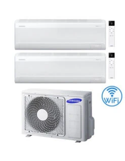 Climatizzatore Condizionatore Samsung Windfree Avant S2 R32 Wifi Dual Split Inverter 7000 + 18000 BTU Con U.E. AJ052TXJ3KG/EU NOVITÁ 2025 Classe A+++/A++