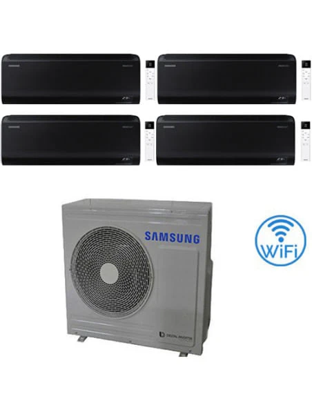 Climatizzatore Condizionatore Samsung Windfree BLACK R32 Wifi Quadri Split Inverter 7000 + 7000 + 7000 + 12000 BTU Con U.E. AJ080TXJ4KG/EU NOVITÁ Classe A++/A+ NOVITA' 2025 3 Climatizzatore Condizionatore Samsung Windfree BLACK R32 Wifi Quadri Split Inverter 7000 + 7000 + 7000 + 12000 BTU Con U.E. AJ080TXJ4KG/EU NOVITÁ Classe A++/A+ NOVITA' 2025