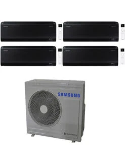 Climatizzatore Condizionatore Samsung Windfree BLACK R32 Wifi Quadri Split Inverter 7000 + 7000 + 9000 + 12000 BTU Con U.E. AJ080TXJ4KG/EU NOVITÁ Classe A++/A+ NOVITA' 2025 -Climaway Home Store climatizzatore condizionatore samsung windfree black r32 wifi quadri split inverter 7000 7000 9000 12000 btu con ue aj080txj4kgeu novita classe aa novita 2025 1
