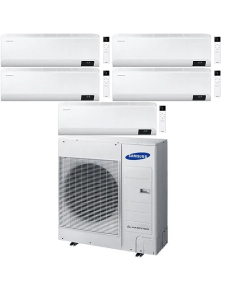 Climatizzatore Condizionatore Samsung Windfree Elite R32 Wifi Penta Split Inverter 9000 + 9000 + 9000 + 9000 + 12000 BTU Con U.E. AJ100TXJ5KG/EU NOVITÁ Classe A++/A+ 4 Climatizzatore Condizionatore Samsung Windfree Elite R32 Wifi Penta Split Inverter 9000 + 9000 + 9000 + 9000 + 12000 BTU Con U.E. AJ100TXJ5KG/EU NOVITÁ Classe A++/A+ - immagine 2