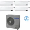 Climatizzatore Condizionatore Samsung Windfree Elite R32 Wifi Quadri Split Inverter 7000 + 9000 + 9000 + 12000 BTU Con U.E. AJ080TXJ4KG/EU NOVITÁ Classe A++/A+