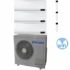 Climatizzatore Condizionatore Samsung Windfree Elite R32 Wifi Trial Split Inverter 12000 + 12000 + 12000 BTU Con U.E. AJ080TXJ4KG/EU NOVITÁ Classe A++/A+