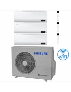 Climatizzatore Condizionatore Samsung Windfree Elite R32 Wifi Trial Split Inverter 7000 + 7000 + 12000 BTU Con U.E. AJ052TXJ3KG/EU NOVITÁ Classe A+++/A++