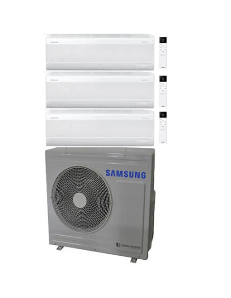 Climatizzatore Condizionatore Samsung Windfree Elite S2 R32 Wifi Trial Split Inverter 9000 + 9000 + 12000 BTU Con U.E. AJ080TXJ4KG/EU NOVITÁ 2025 Classe A++/A+ 4 Climatizzatore Condizionatore Samsung Windfree Elite S2 R32 Wifi Trial Split Inverter 9000 + 9000 + 12000 BTU Con U.E. AJ080TXJ4KG/EU NOVITÁ 2025 Classe A++/A+ - immagine 2