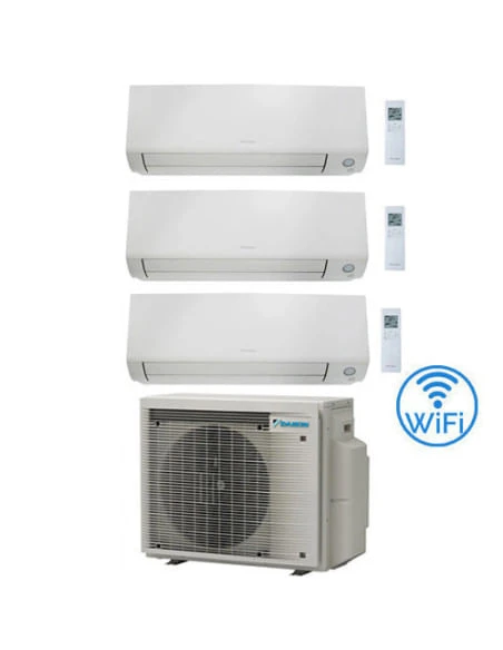 Climatizzatore GARANZIA ITALIA Daikin Perfera All Seasons Wifi Trial Split Inverter 7000 + 9000 + 12000 BTU Con U.E. 3MXM52A9 Classe A+++/A+++ NOVITA' 2024 3 Climatizzatore GARANZIA ITALIA Daikin Perfera All Seasons Wifi Trial Split Inverter 7000 + 9000 + 12000 BTU Con U.E. 3MXM52A9 Classe A+++/A+++ NOVITA' 2024
