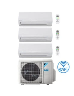 Climatizzatore GARANZIA ITALIA Daikin SENSIRA Wifi Trial Split 7000 + 9000 + 12000 BTU Con U.E. 3MXF52A Classe A++/A+