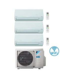 Climatizzatore Condizionatore Daikin SIESTA Wi-Fi Trial Split 9000 + 9000 + 12000 BTU Con U.E. 3AMXF52A Classe A++/A+